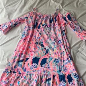 Off shoulder girls dress